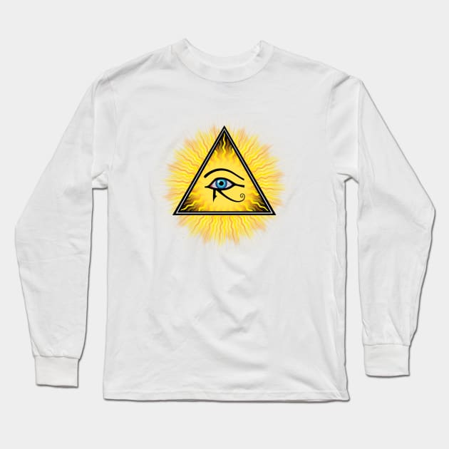 Eye of Providence Long Sleeve T-Shirt by SandroAbate